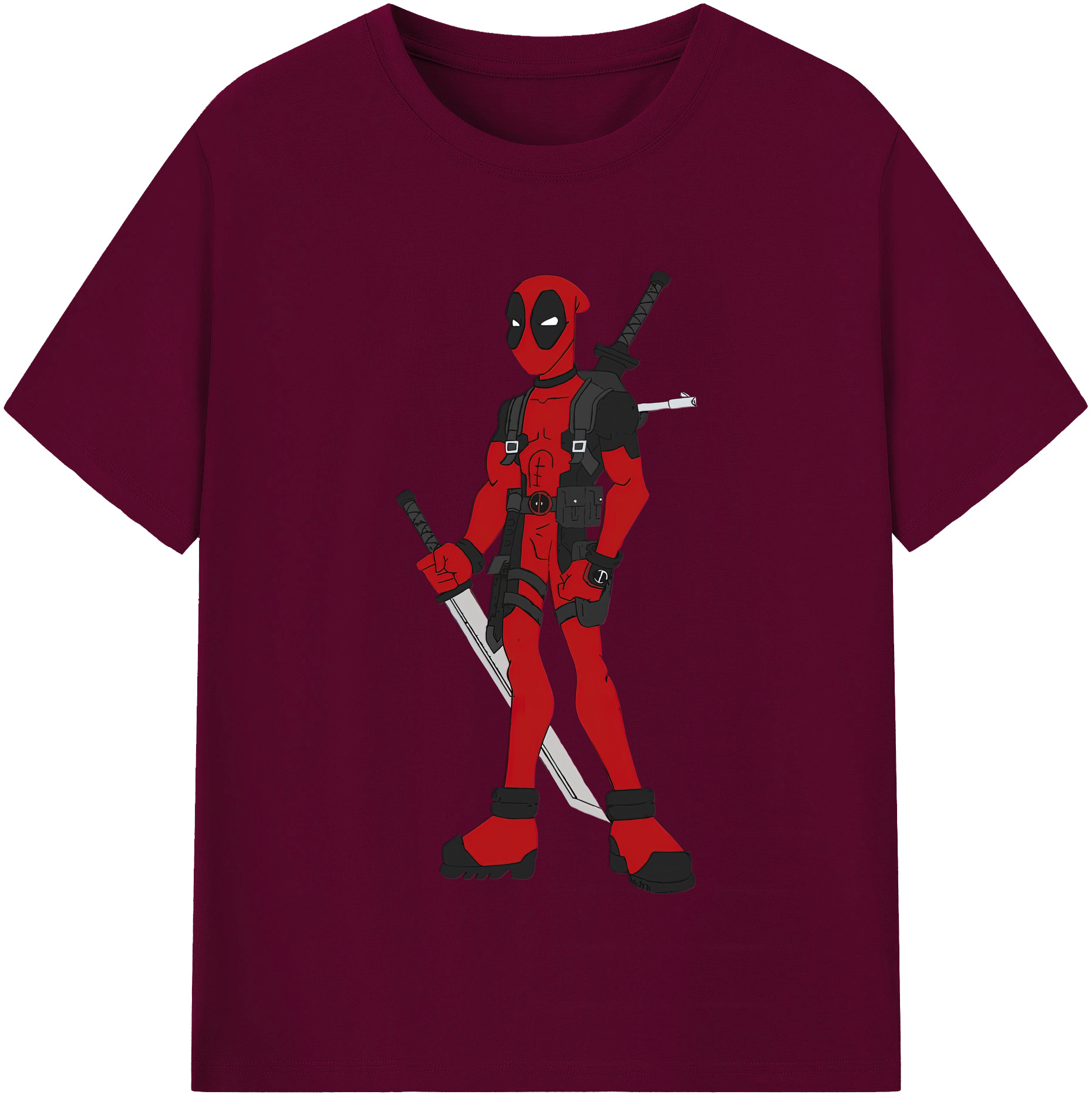 （画像用） Deadpool デッドプール レディースカジュアルプリントTシャツ（綿100％）